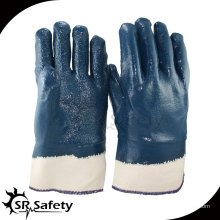 SRSAFETY Heavy Duty Handschuh, Canvas Cuff, Rough Handschuhe, Öl industrielle Nitril Handschuhe